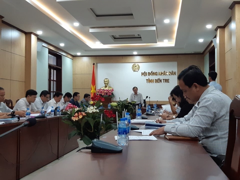 Ông Huỳnh Quang Triệu, UVBTV Tỉnh ủy, Phó Chủ tịch HĐND tỉnh, phát biểu chủ trì